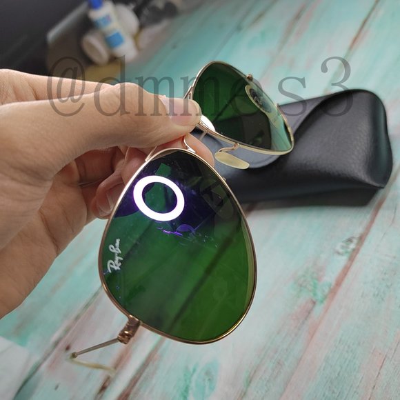 🍓Ray-Ban 3026 Purple Aviator Sunglasses 62mm - Picture 7 of 7